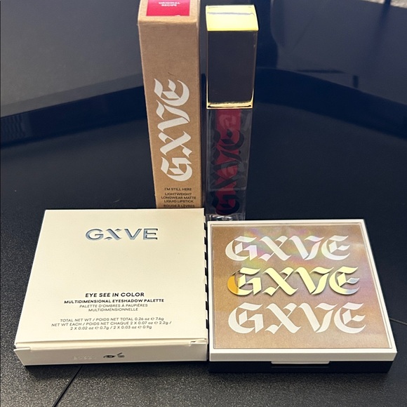 Gxve Other - GXVE Eye See In Color Eyeshadow Palette with lip gloss